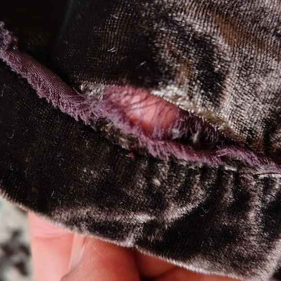 Elegant Chocolate Brown Velvet Women's Top - Picture 10 of 10